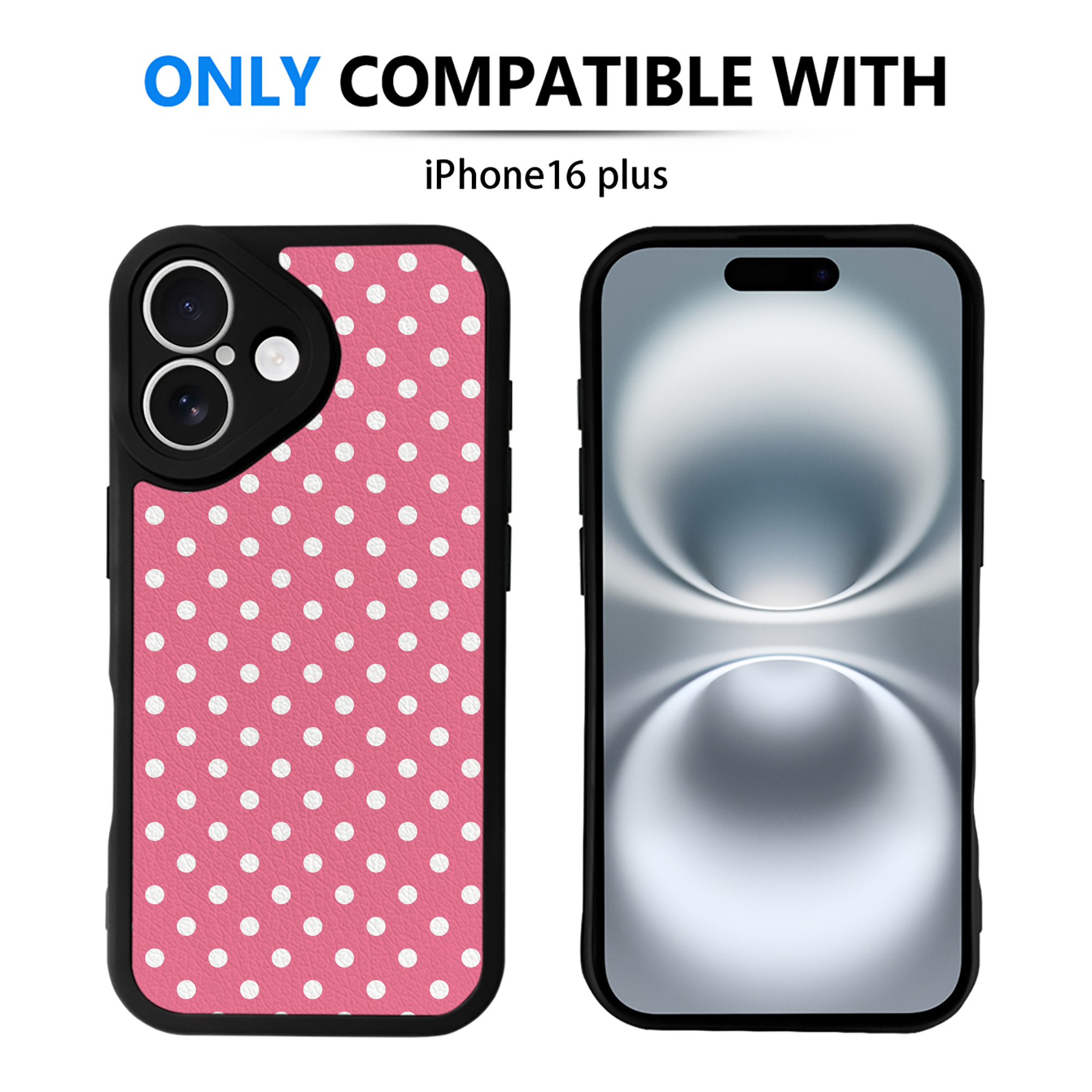 （画像用） Hello Kitty ハローキティ 【iPhone 16シリーズ対応】シリコンスマホケース（レザー調） 材質：シリコン